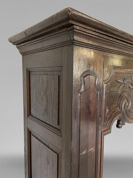 Large Louis XV style wooden fireplace Large Louis XV style wooden fireplace-4