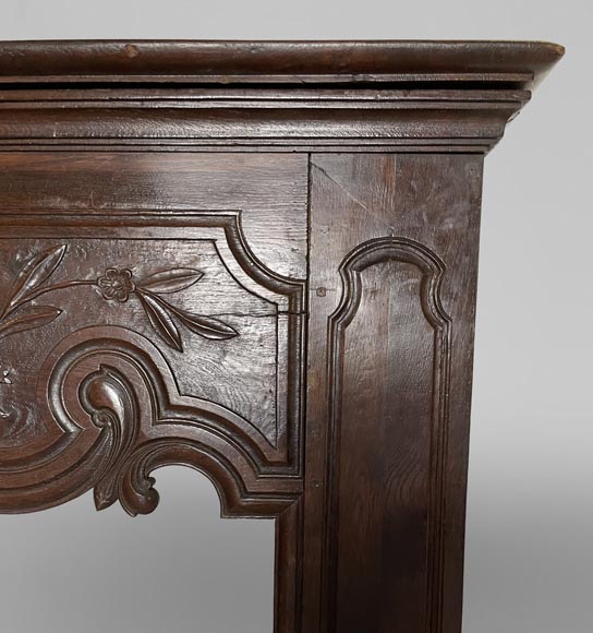 Large Louis XV style wooden fireplace Large Louis XV style wooden fireplace-8