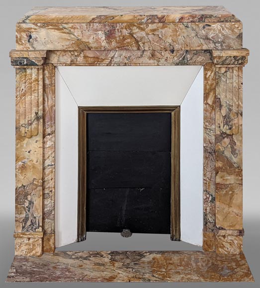 Art déco style mantel in Brèche de Médous Art déco style mantel in Brèche de Médous-0