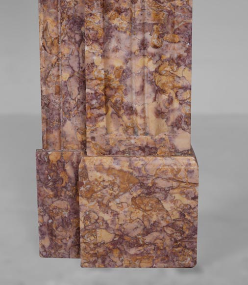 Louis XVI style mantel in Brocatelle marble Louis XVI style mantel in Brocatelle marble-8