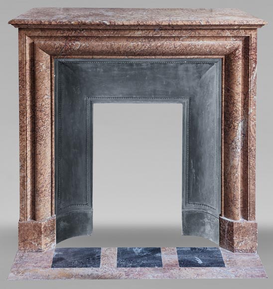 Louis XIV style mantel in Griotte marble-0
