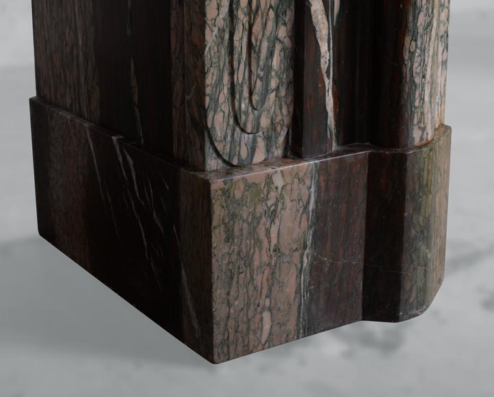 Louis XIV style mantel in Campan marble Louis XIV style mantel in Campan marble-5
