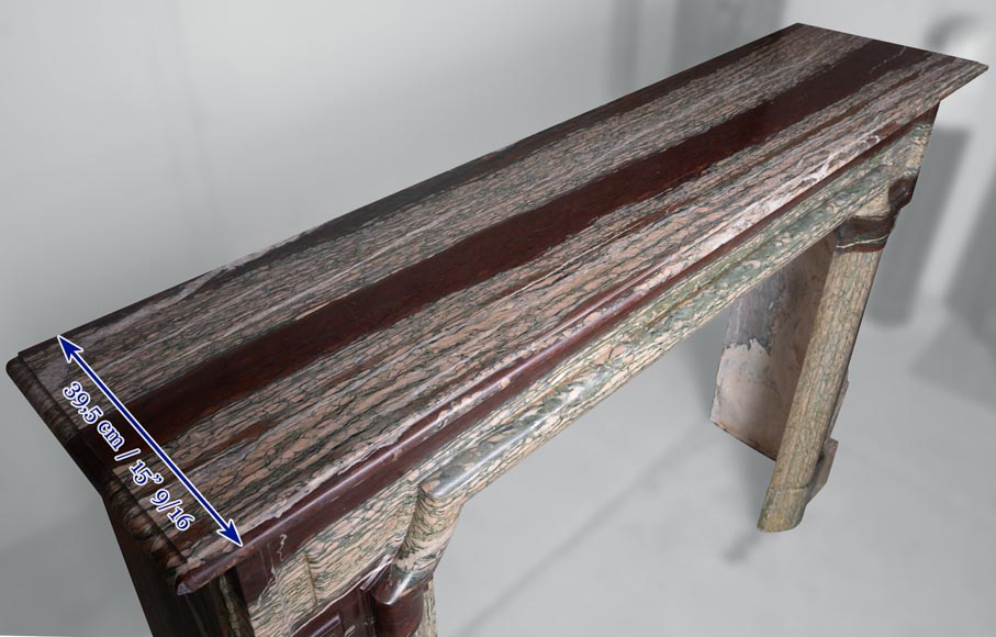 Louis XIV style mantel in Campan marble Louis XIV style mantel in Campan marble-10