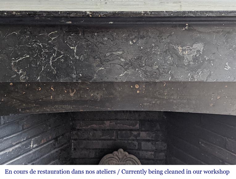 Napoleon III style marble mantel Napoleon III style marble mantel-1