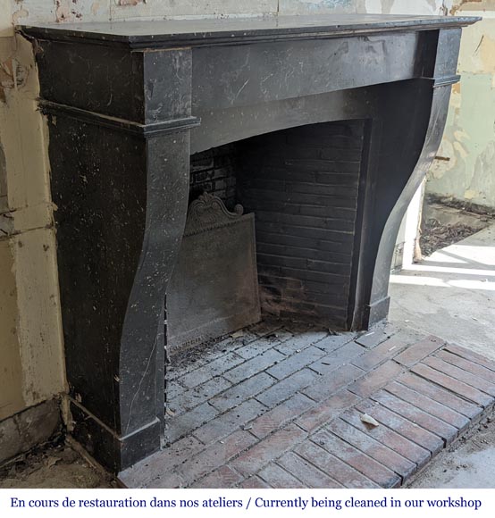 Napoleon III style marble mantel Napoleon III style marble mantel-2