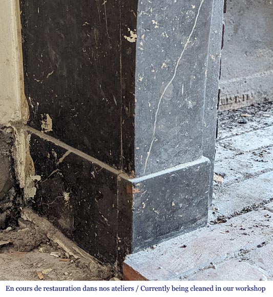 Napoleon III style marble mantel Napoleon III style marble mantel-4