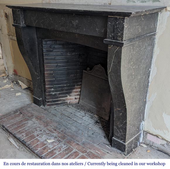 Napoleon III style marble mantel Napoleon III style marble mantel-5