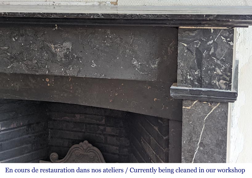 Napoleon III style marble mantel Napoleon III style marble mantel-6