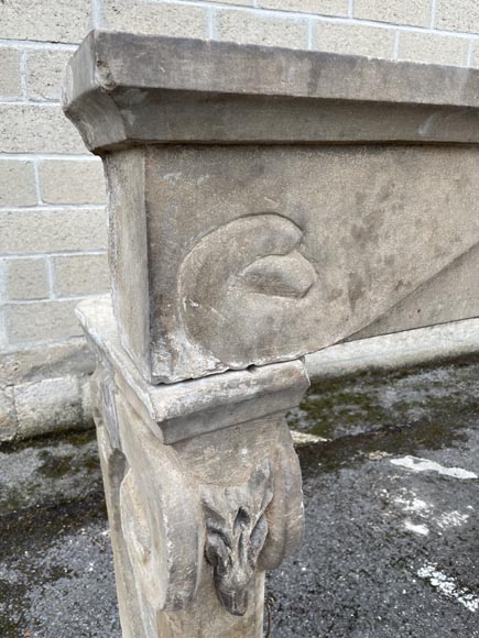 Stone mantel, 17th century Stone mantel, 17th century-3