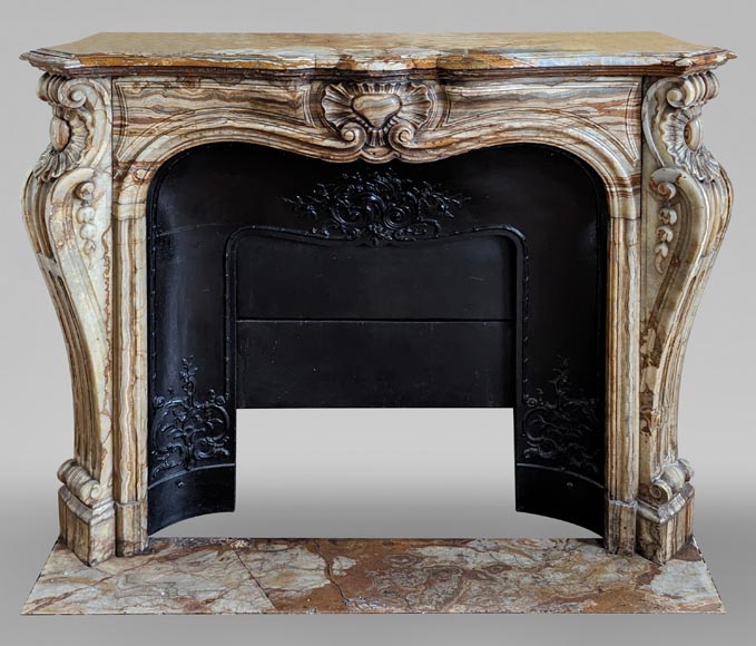 Louis XV style mantel in onyx Louis XV style mantel in onyx-0