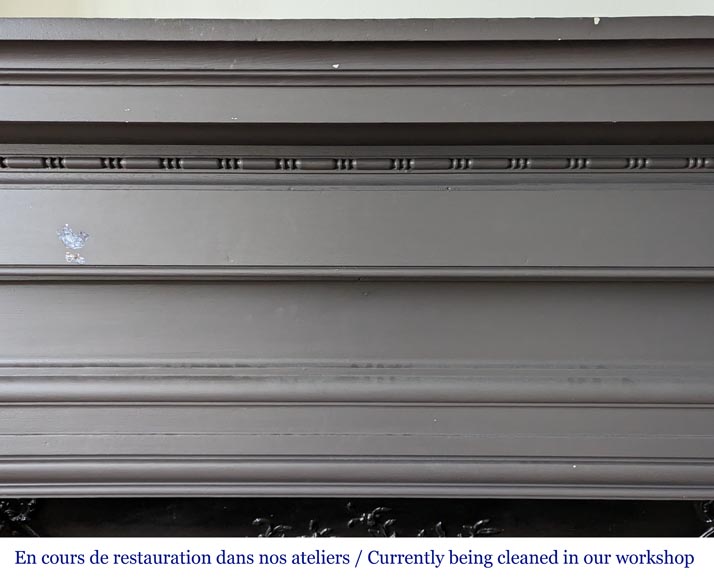 Napoleon III style mantel in painted wood Napoleon III style mantel in painted wood-2