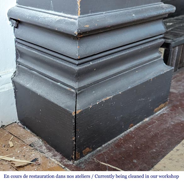 Napoleon III style mantel in painted wood Napoleon III style mantel in painted wood-5