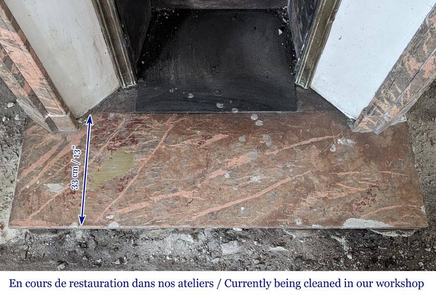 Louis XV style mantel in Enjugeraie marble Louis XV style mantel in Enjugeraie marble-9