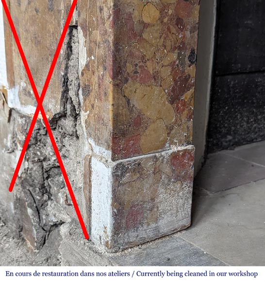 Directoire period mantel in Breche d'Alep Directoire period mantel in Breche d'Alep-4