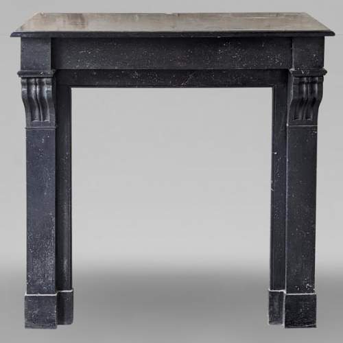 Napoleon III style mantel with black marble modillon