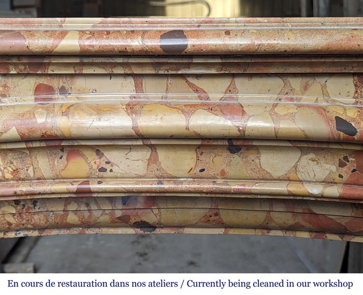 Regence style mantelpiece in Breche d'Alep Regence style mantelpiece in Breche d'Alep-1