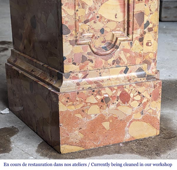 Regence style mantelpiece in Breche d'Alep Regence style mantelpiece in Breche d'Alep-6