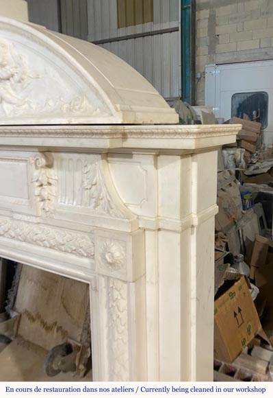 Napoleon III Fireplace with Clock, musical Putti Napoleon III Fireplace with Clock, musical Putti-3