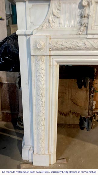 Napoleon III Fireplace with Clock, musical Putti Napoleon III Fireplace with Clock, musical Putti-5