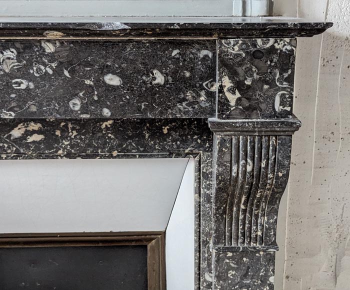 Napoleon III style mantelpiece with striated scrolls Napoleon III style mantelpiece with striated scrolls-5