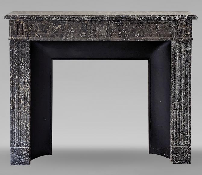Louis XVI period mantel in Gris Saint Anne marble Louis XVI period mantel in Gris Saint Anne marble-0