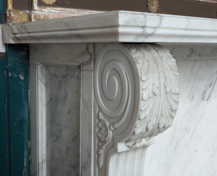 Louis XVI marble console with goat's feet Louis XVI marble console with goat's feet-2