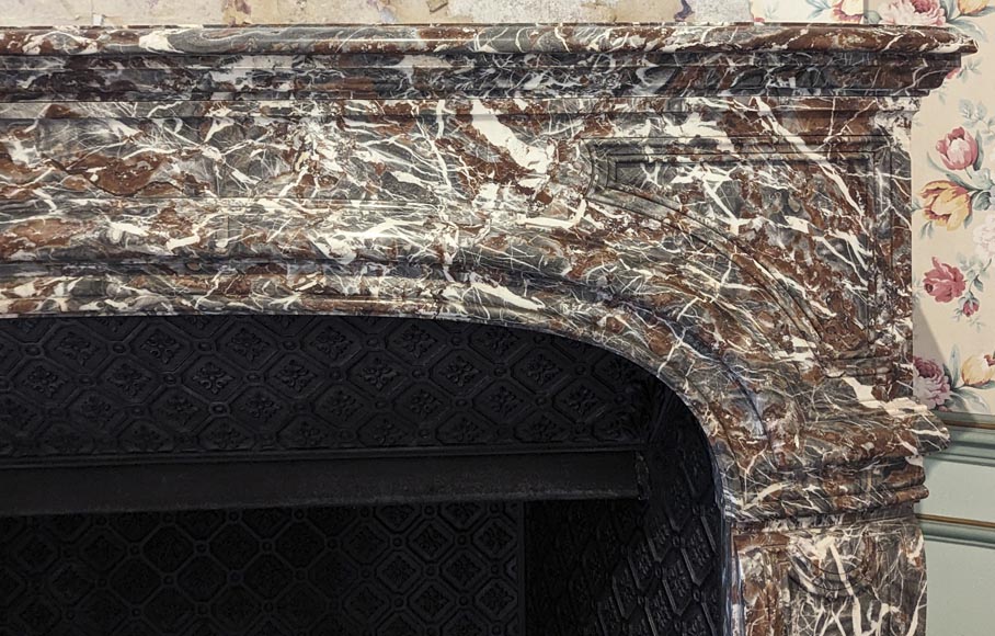 Beautiful Regency style fireplace, in a superb Royal Red with lots of veins Beautiful Regency style fireplace, in a superb Royal Red with lots of veins-7