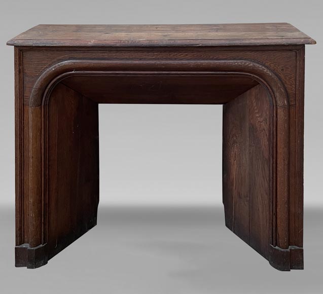 Louis XIV style oak mantel Louis XIV style oak mantel-0