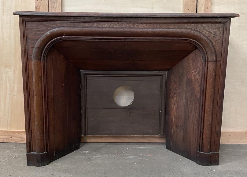Louis XIV style oak mantel Louis XIV style oak mantel-6