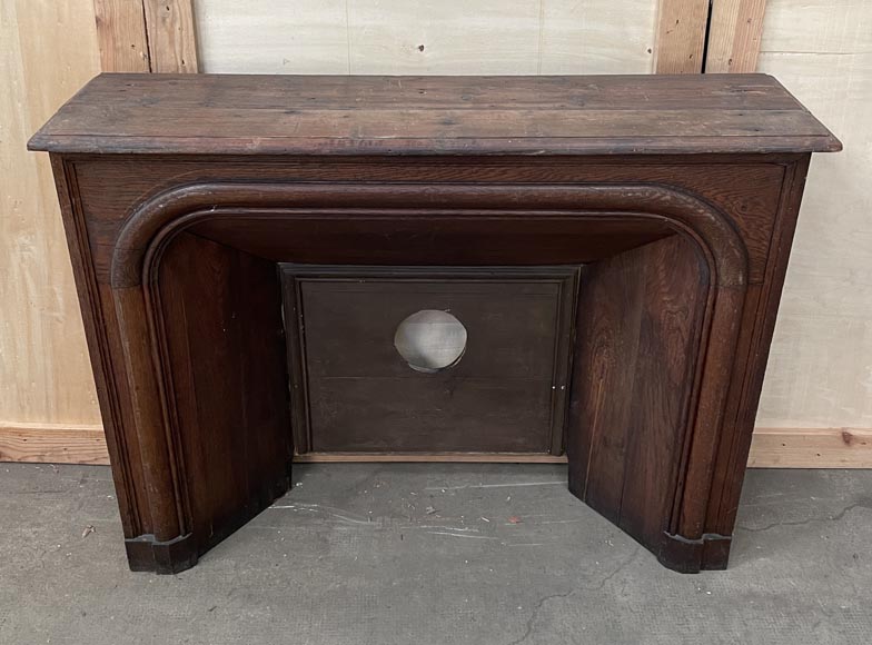 Louis XIV style oak mantel Louis XIV style oak mantel-7