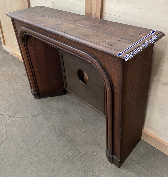 Louis XIV style oak mantel Louis XIV style oak mantel-8