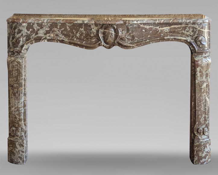 Louis XV period mantel in Rouge du Nord marble Louis XV period mantel in Rouge du Nord marble-0