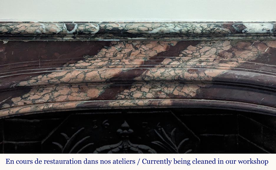 Regence style mantel in Campan marble Regence style mantel in Campan marble-1