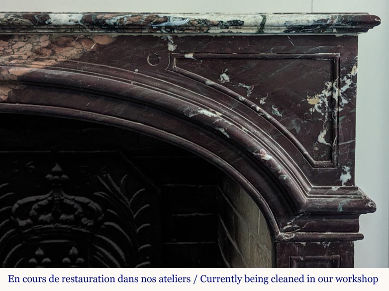 Regence style mantel in Campan marble Regence style mantel in Campan marble-6