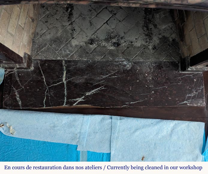 Regence style mantel in Campan marble Regence style mantel in Campan marble-8