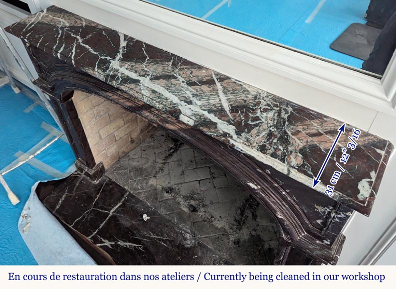 Regence style mantel in Campan marble Regence style mantel in Campan marble-9