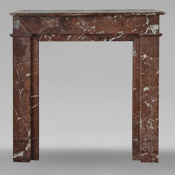 Louis XVI style mantel in Rouge du Nord marble Louis XVI style mantel in Rouge du Nord marble-0