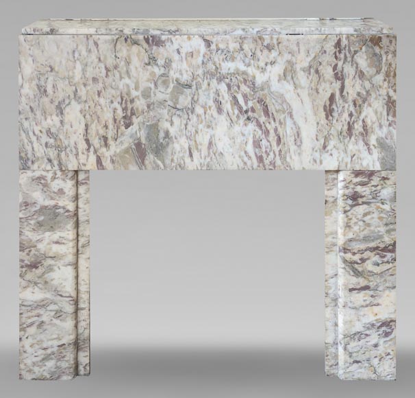 Art Deco mantel in coloured marble Art Deco mantel in coloured marble-0