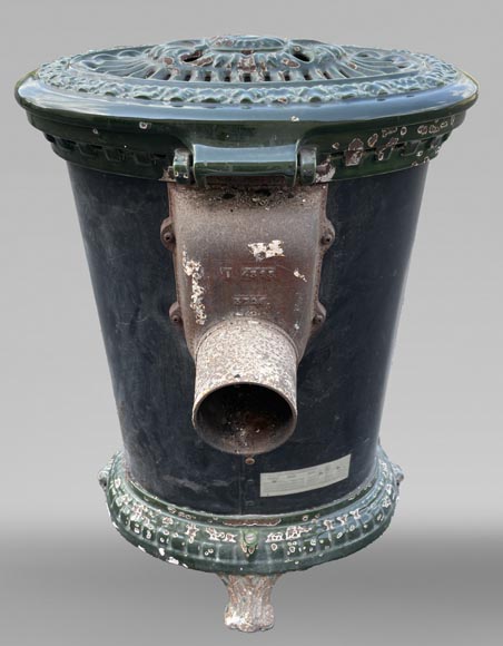 GODIN, Oval cast iron stove, 19th-20th century GODIN, Oval cast iron stove, 19th-20th century-4