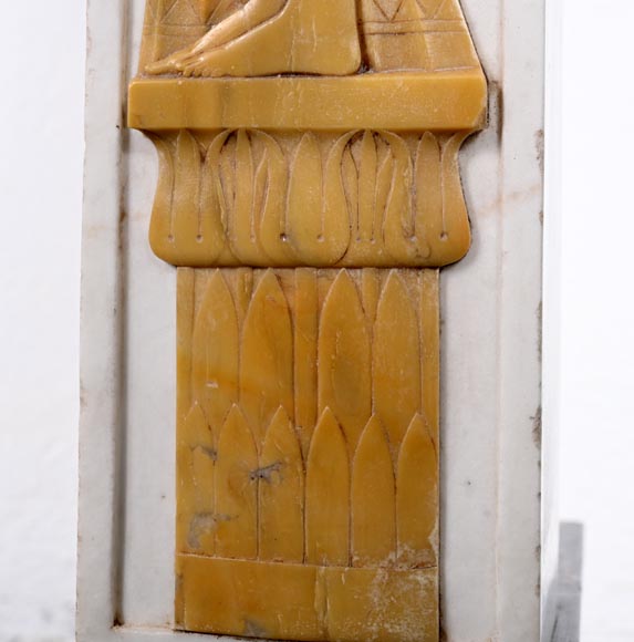 Mantelpiece Adorned with Egyptian-Inspired Motifs, circa 1830 Mantelpiece Adorned with Egyptian-Inspired Motifs, circa 1830-10