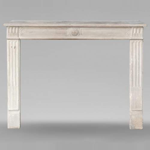 Louis XVI period mantel carved in stone