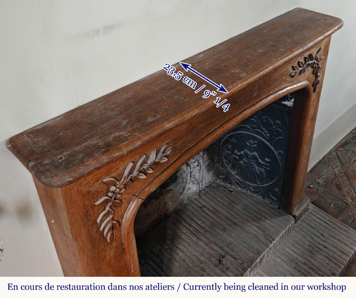 Cheminée en bois de style Napoléon III Cheminée en bois de style Napoléon III-8