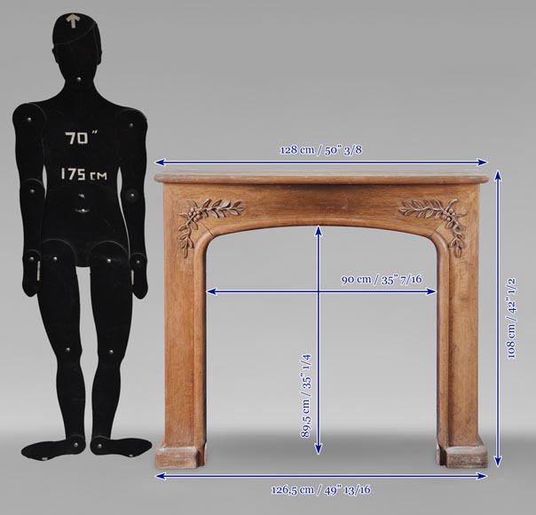 Cheminée en bois de style Napoléon III Cheminée en bois de style Napoléon III-9