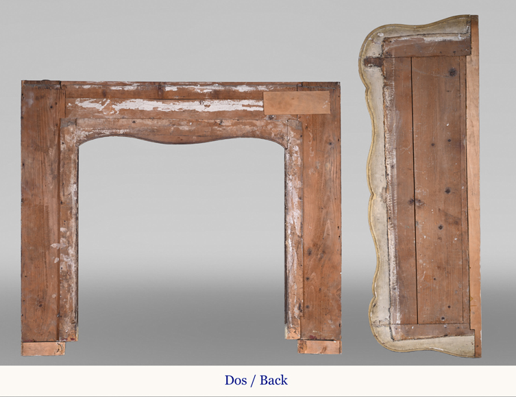 Carved wooden fireplace with putti decoration – Late 18th century Carved wooden fireplace with putti decoration – Late 18th century-14