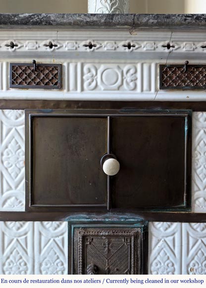 Prussian period earthenware stove, 1840 Prussian period earthenware stove, 1840-4