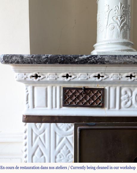 Prussian period earthenware stove, 1840 Prussian period earthenware stove, 1840-5