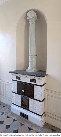 Prussian period earthenware stove, 1840 Prussian period earthenware stove, 1840-9