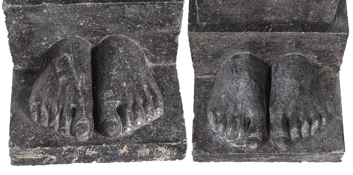 Black Granite Fireplace with Sculpted Male Figures – 18th Century Black Granite Fireplace with Sculpted Male Figures – 18th Century-13