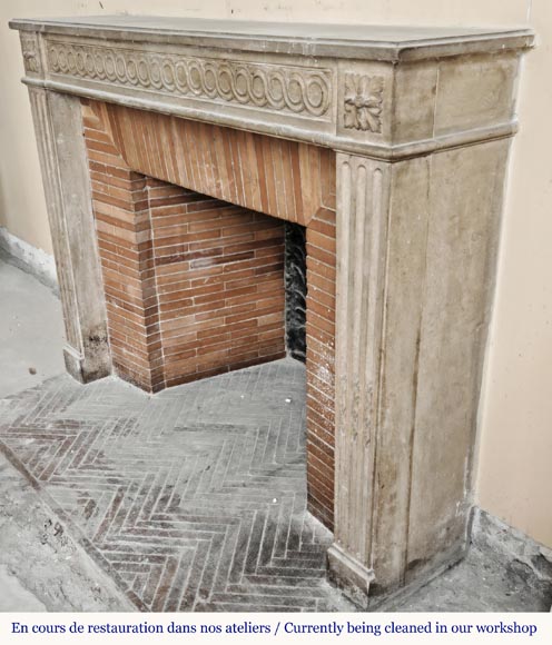 Louis XVI period stone fireplace  Louis XVI period stone fireplace-6