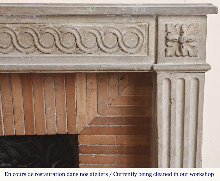 Louis XVI period stone fireplace  Louis XVI period stone fireplace-7